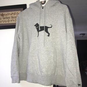 Black dog hoodie